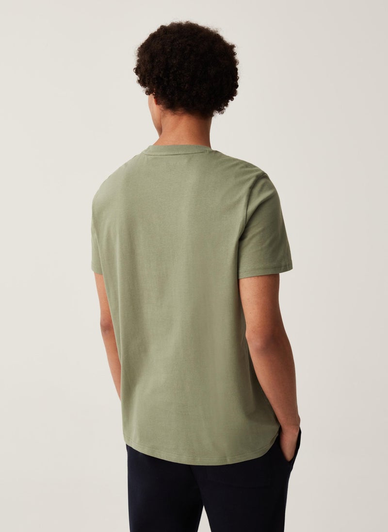 Ovs T-Shirt With Round Neck And Grand&Hills Print