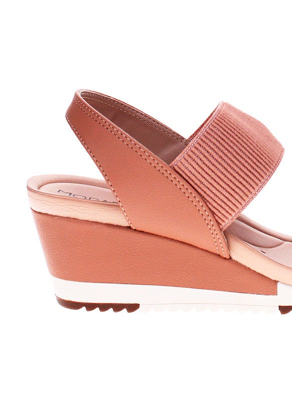 Modare Ladies Wedge Sandals Beige | Made In Brazil