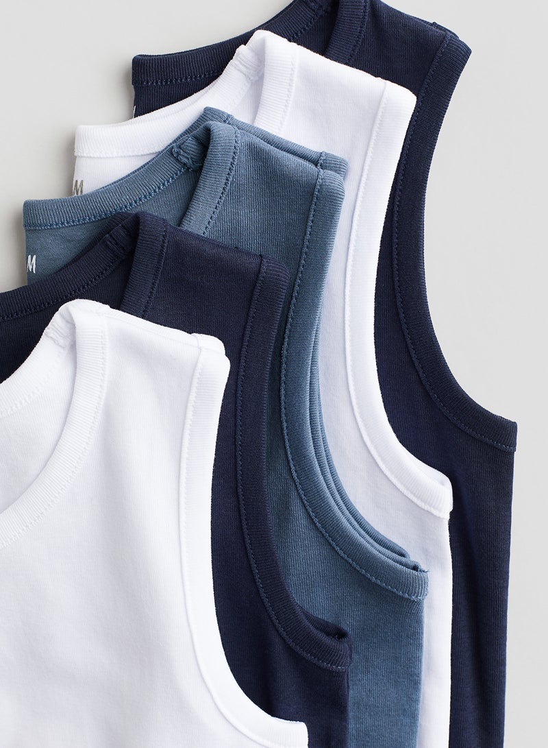 5-Pack Cotton Vest Tops