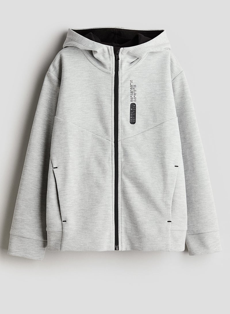 Heavy Jersey Zip-Through Hoodie