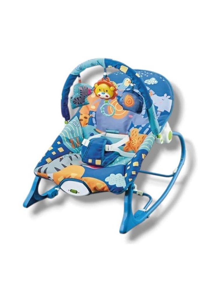 Baby Rocker Infant Rocking Cradle Toddler Rocking Chair BLUE