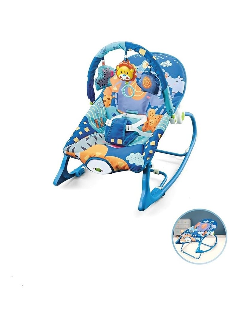 Baby Rocker Infant Rocking Cradle Toddler Rocking Chair BLUE