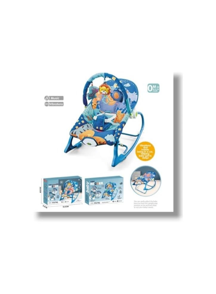 Baby Rocker Infant Rocking Cradle Toddler Rocking Chair BLUE