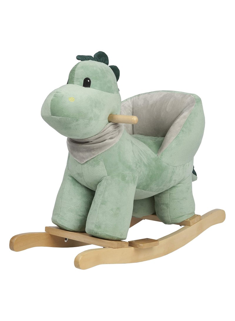 Baby Rocking Horse Dinosaur with Chair Green Color