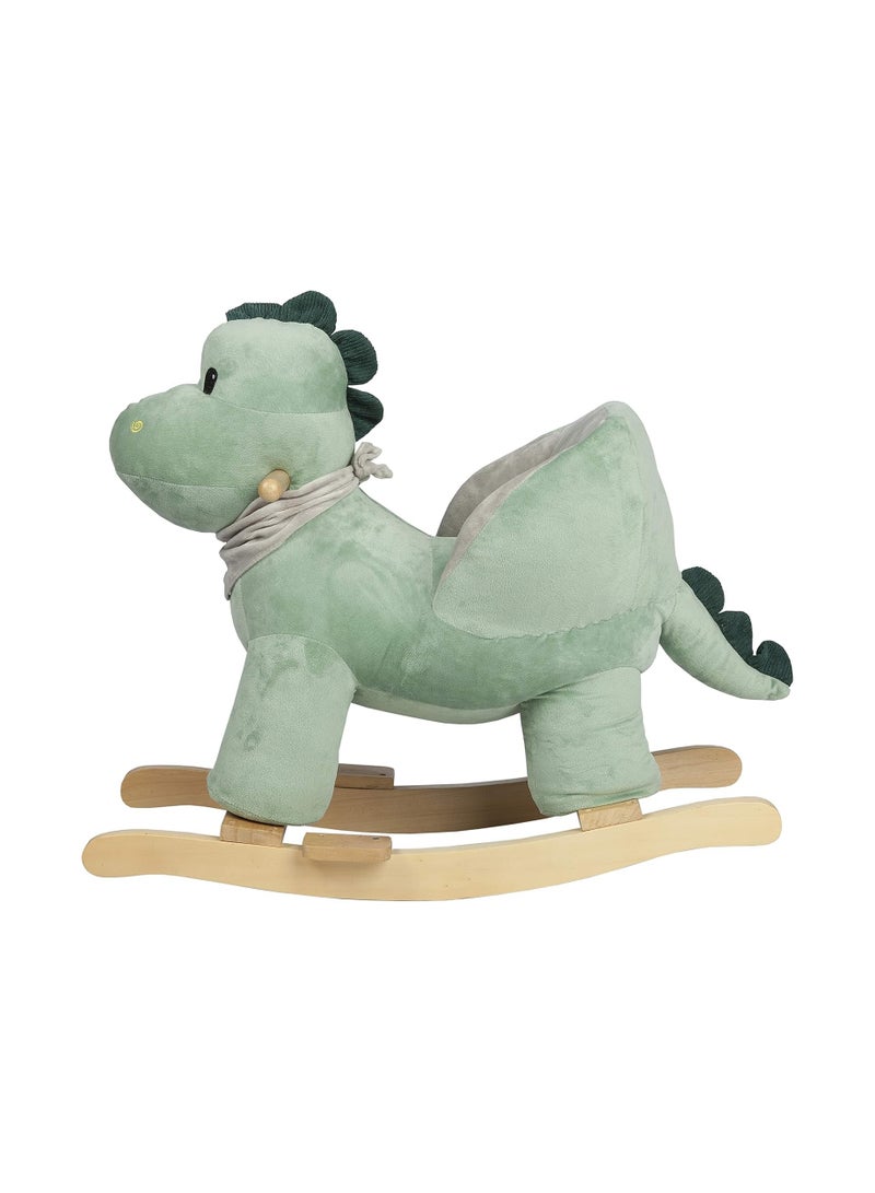 Baby Rocking Horse Dinosaur with Chair Green Color