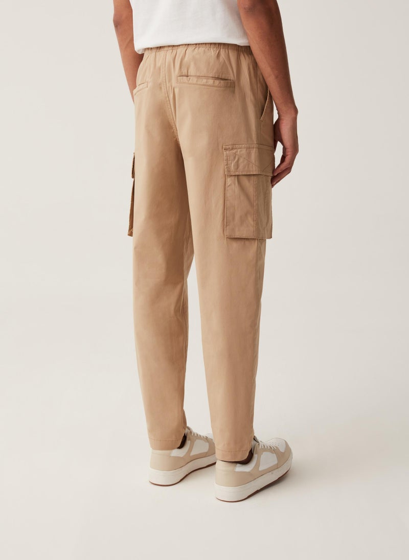 Ovs Grand&Hills Stretch Cotton Cargo Joggers