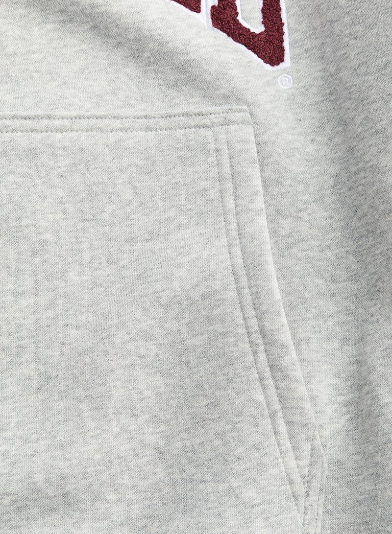 Motif-Detail Hoodie