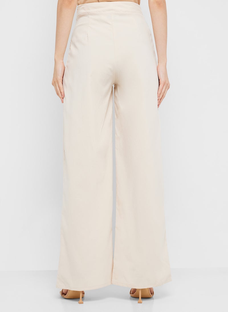 Front Pleat Detailed Pants