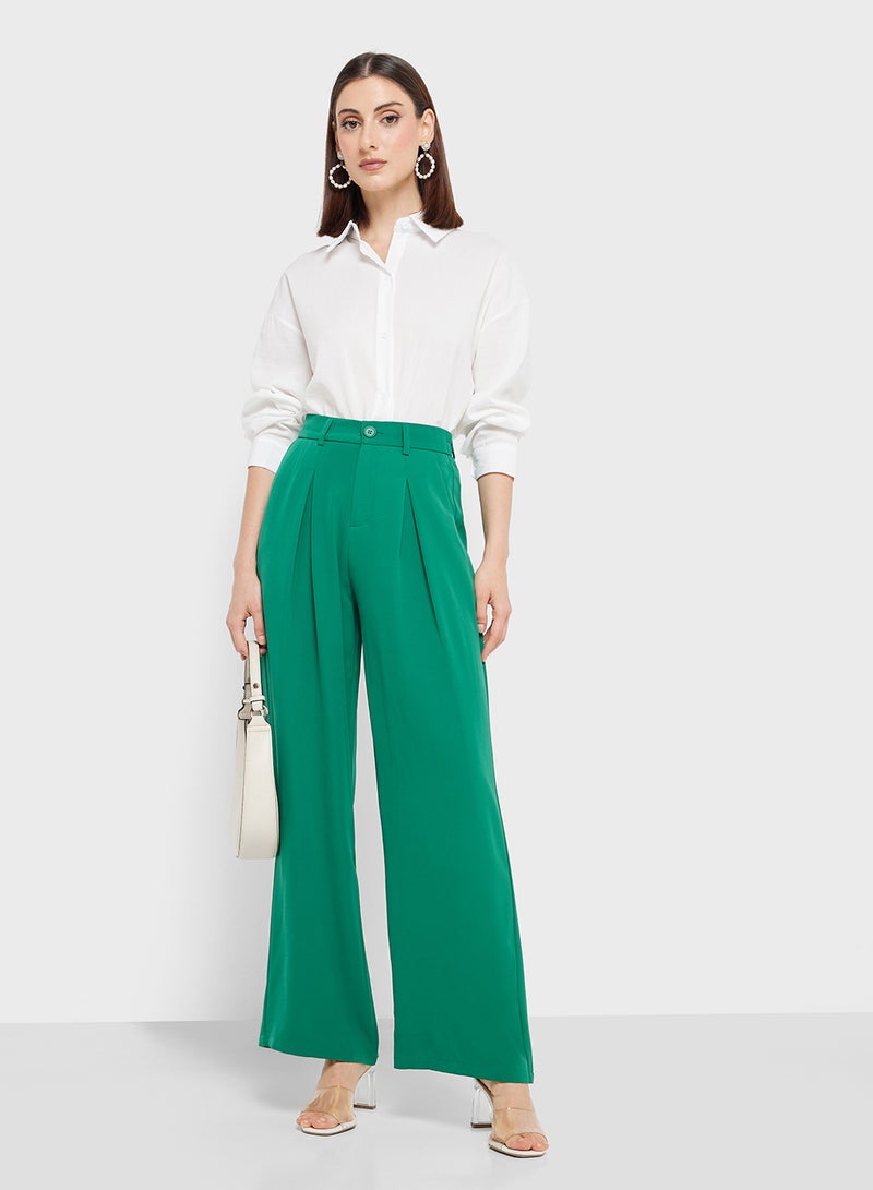 High Waisted Tailored Pants