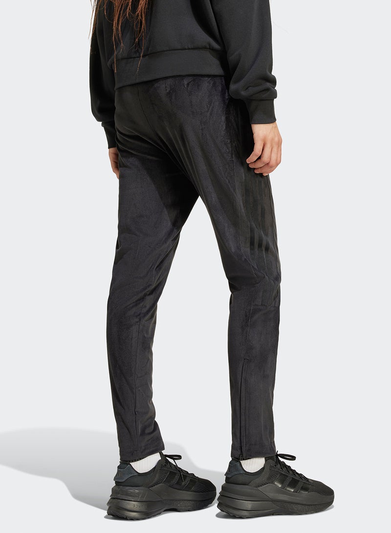 Tiro Cut 3 Stripe Stretchy Velour Track Pants