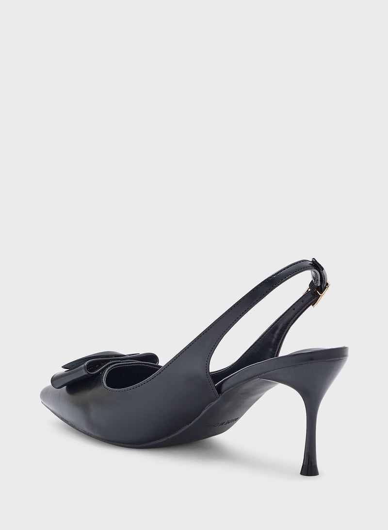 Trim Detail Sling Back Pump