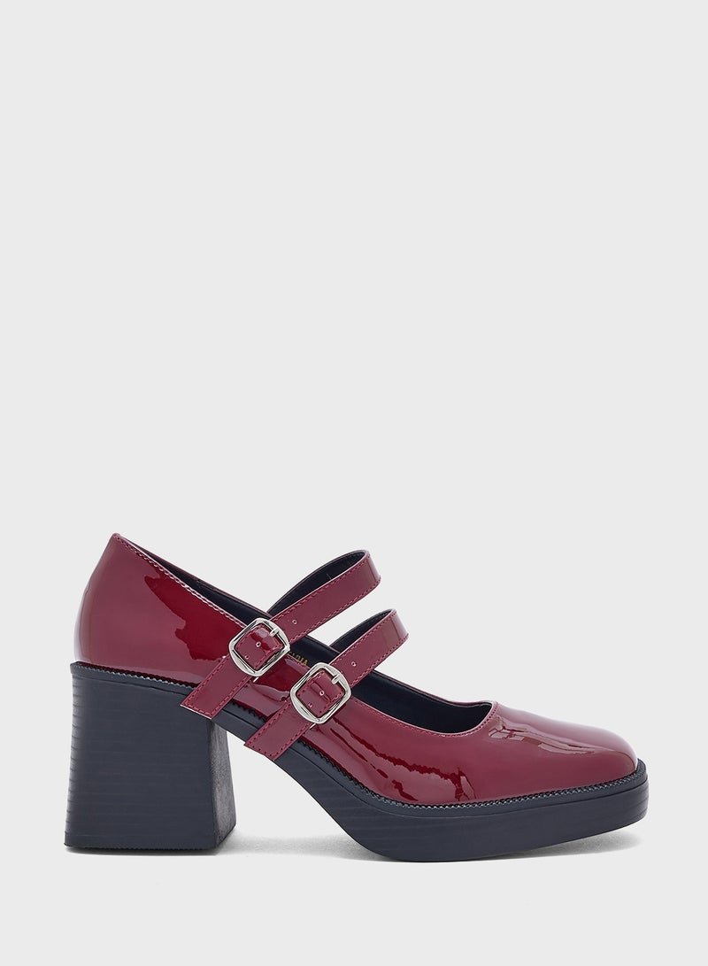 Block Heel Mary Jane Pump