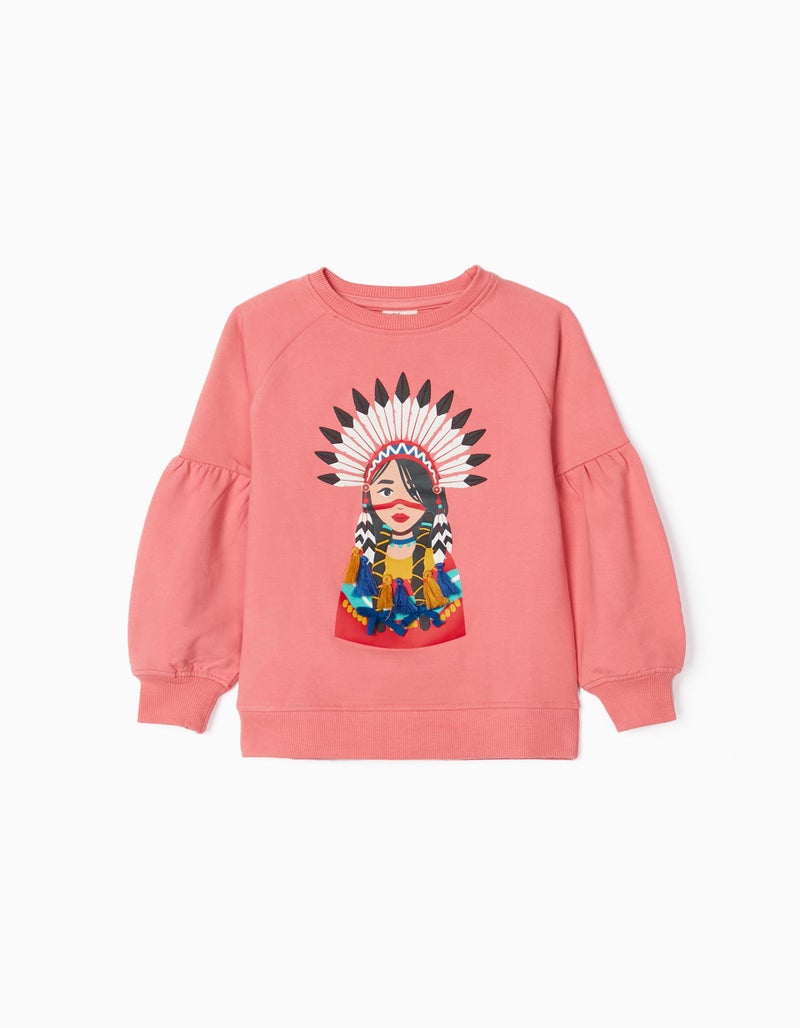 Sweatshirt for Girls 'Pretty', Pink