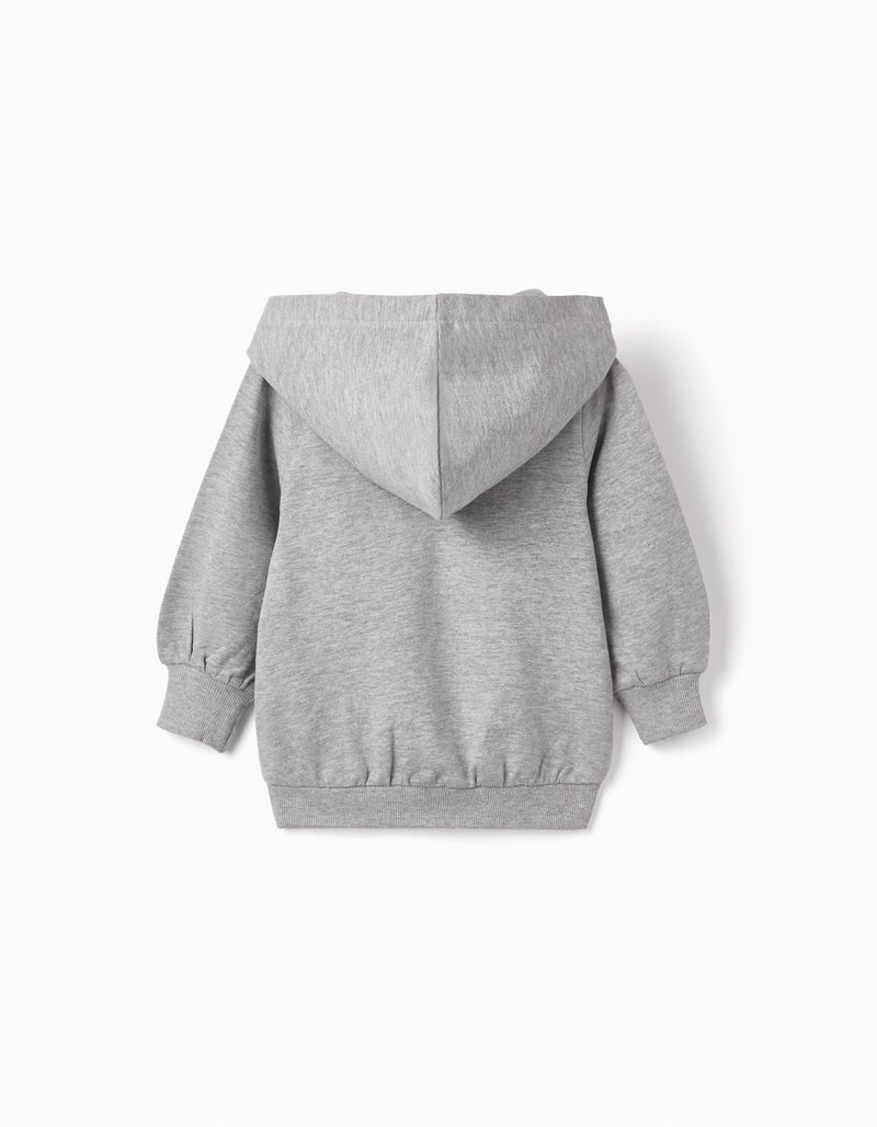 Hooded Sweatshirt for Baby Girls 'Minnie', Grey