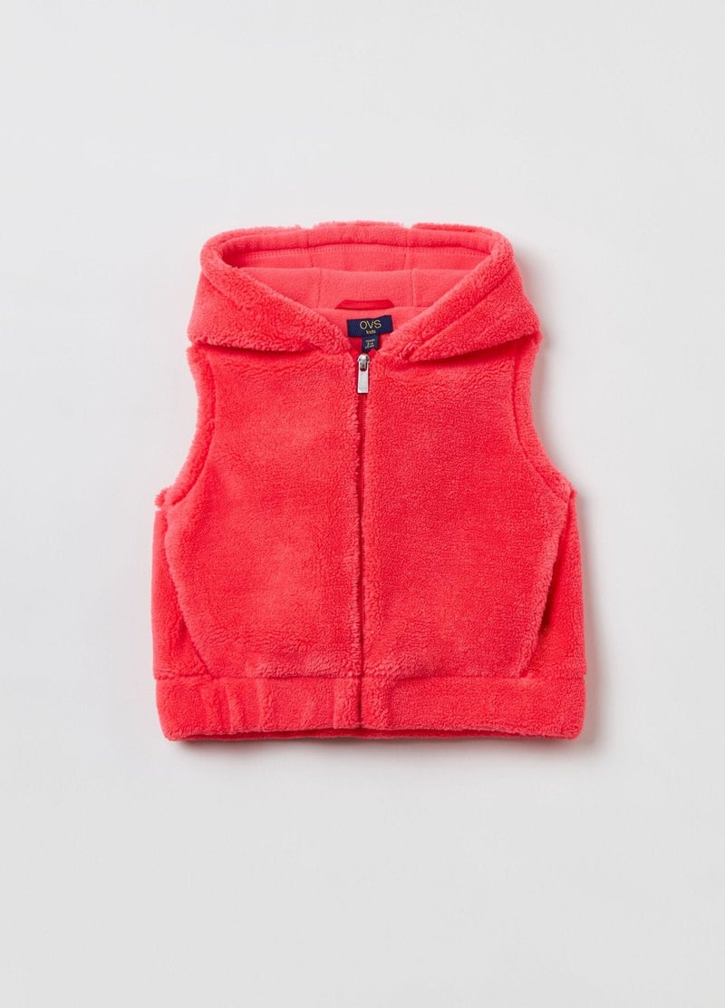 Ovs Sherpa Gilet With Hood