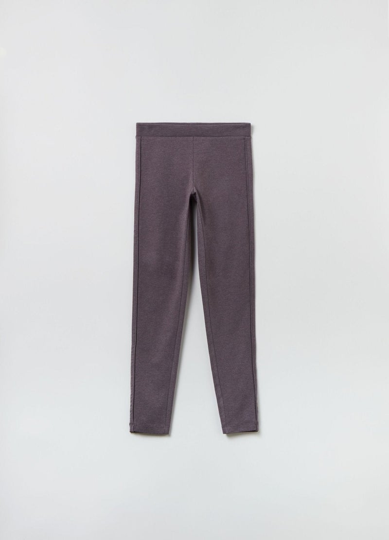 Ovs Stretch Leggings With Raised Seams