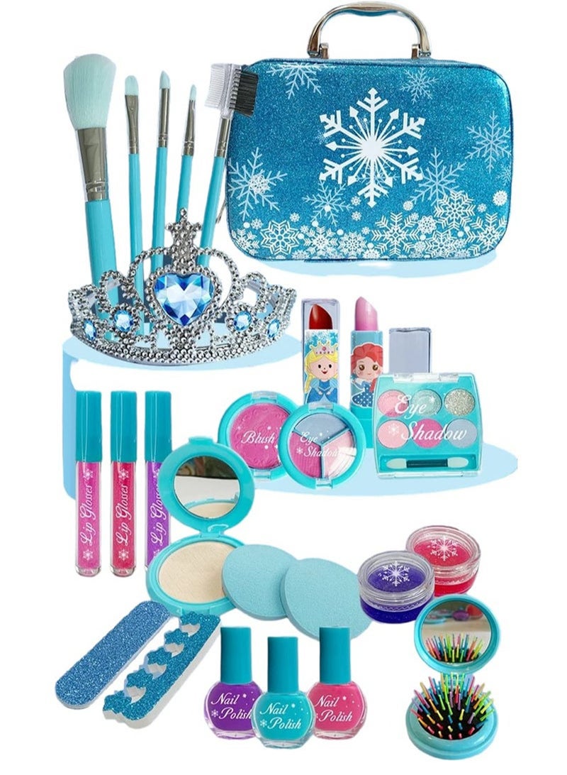 Kids Makeup Kit for Girls, Unicorn Makeup Set, Real Washable Make up Kit for Little Girl Princess Toddler Makeup for Kid Birthday Gifts Unicorn Toys for Girls