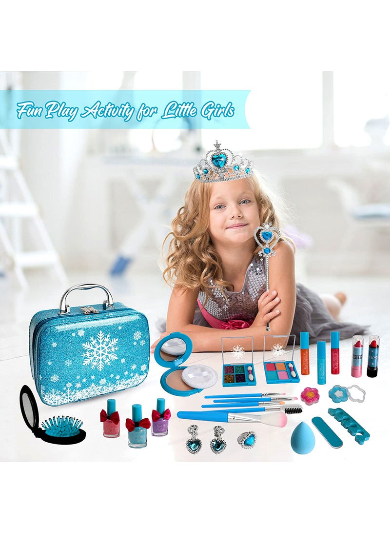 Kids Makeup Kit for Girls, Unicorn Makeup Set, Real Washable Make up Kit for Little Girl Princess Toddler Makeup for Kid Birthday Gifts Unicorn Toys for Girls