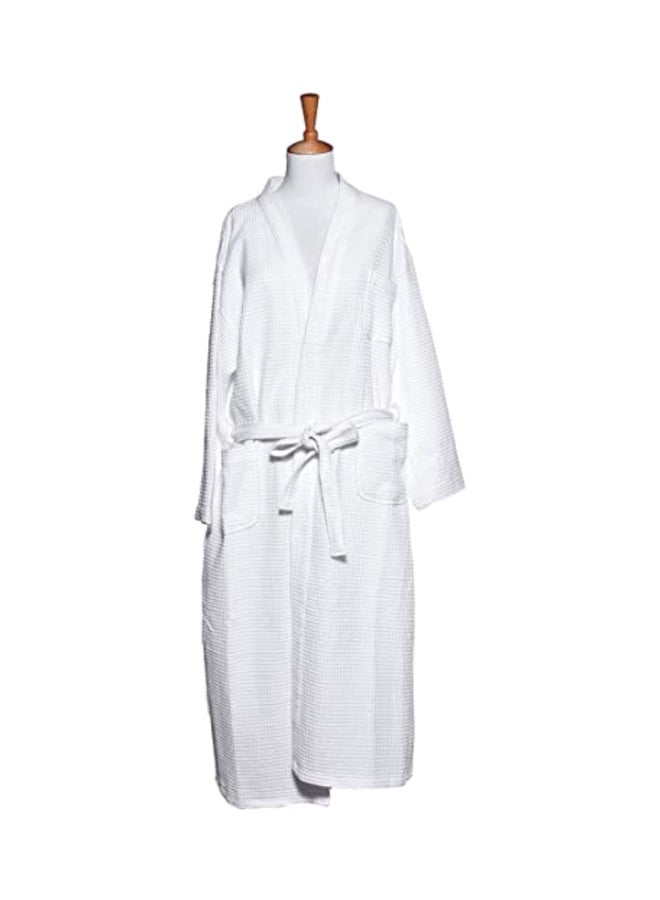 Cotton Bathrobe White L