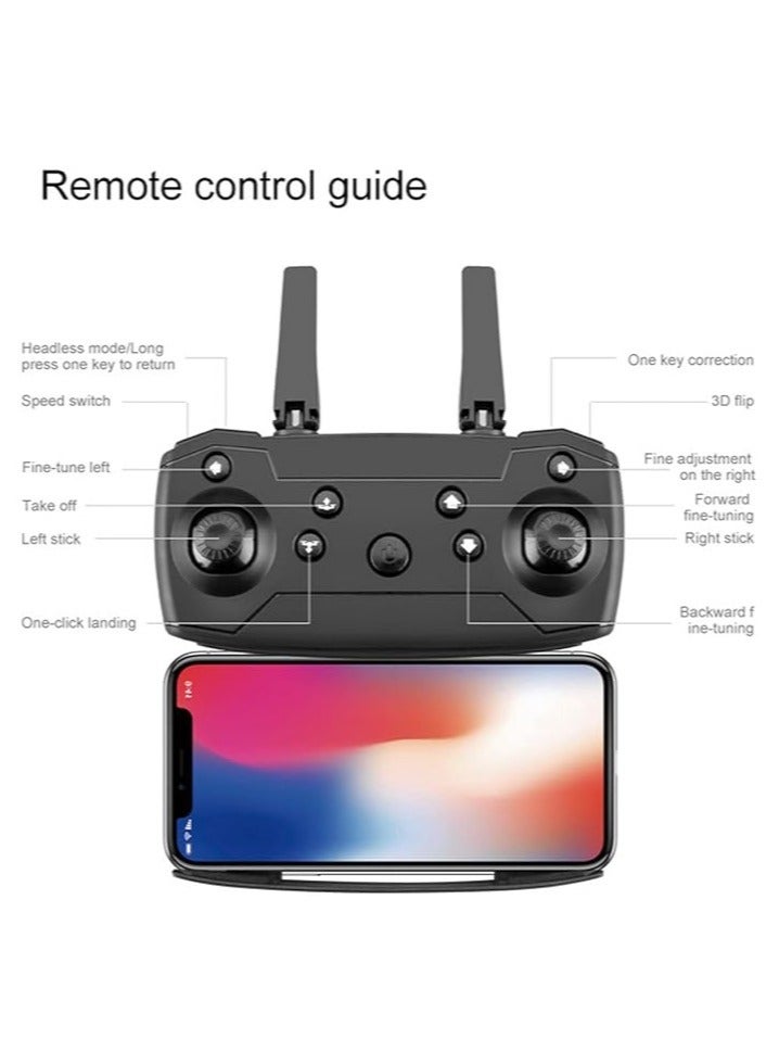 Drone with 4K Camera for Auto Return Home, Follow Me, Dual Cameras, Waypoints, Headless Mode