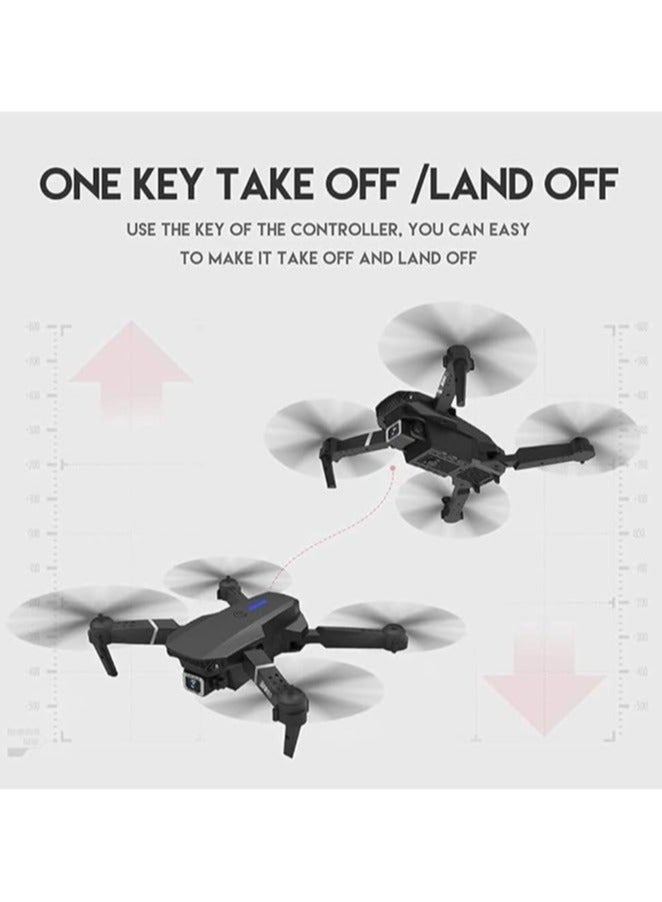 Drone with 4K Camera for Auto Return Home, Follow Me, Dual Cameras, Waypoints, Headless Mode