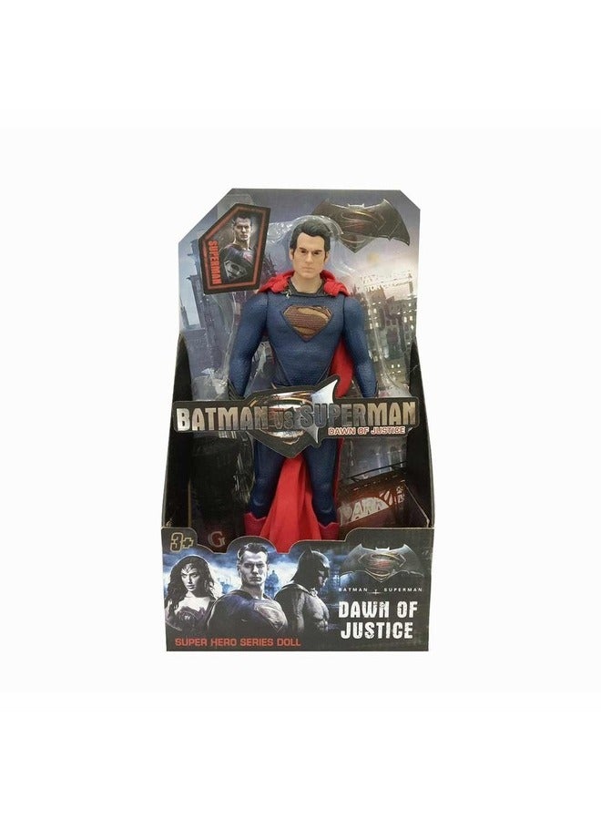 Superman Action Figure Iconic DC Superhero Collectible Toy with Cape Poseable Figurine for Kids & Fans