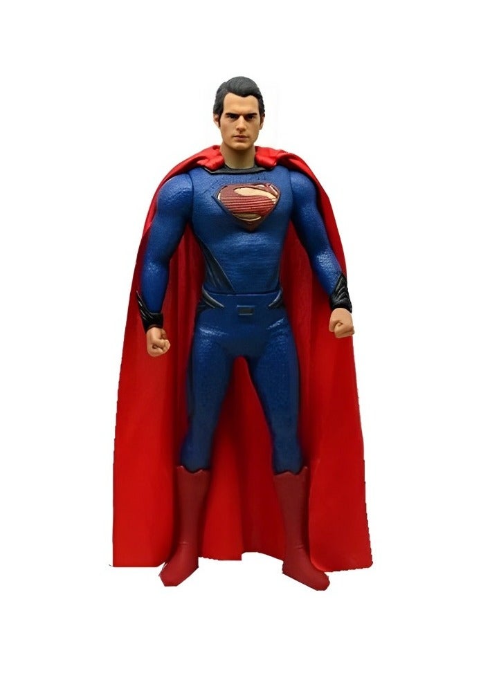 Superman Action Figure Iconic DC Superhero Collectible Toy with Cape Poseable Figurine for Kids & Fans