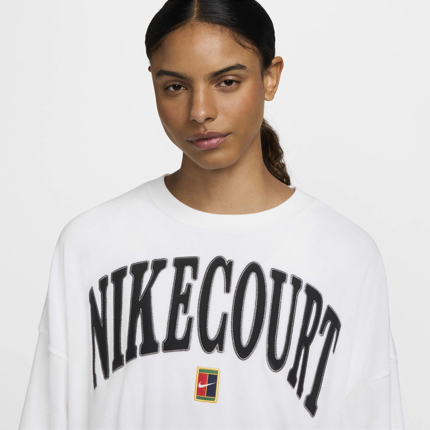 Women's Court Heritage Over-Oversized Graphic Tennis Sweatshirt