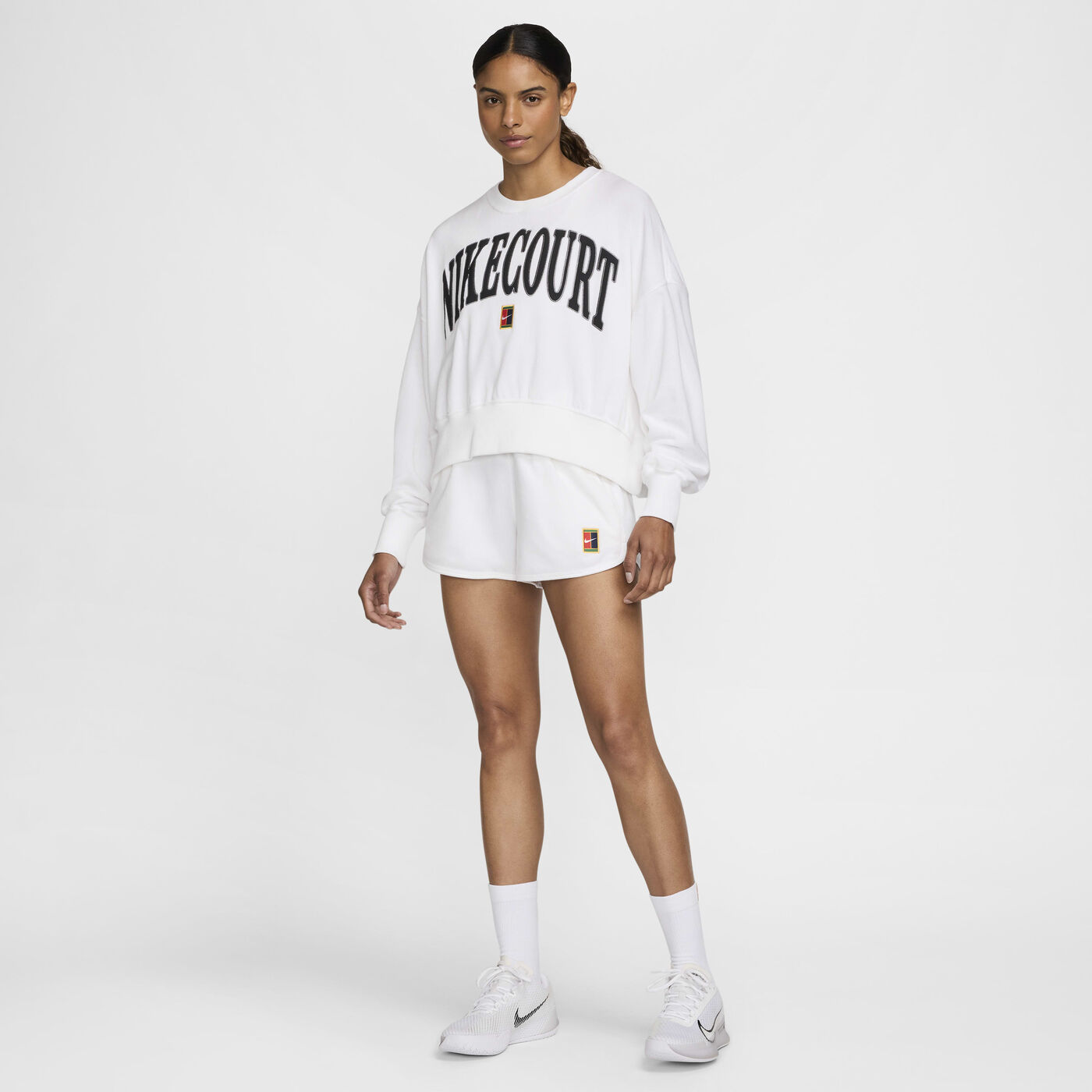 Women's Court Heritage Over-Oversized Graphic Tennis Sweatshirt