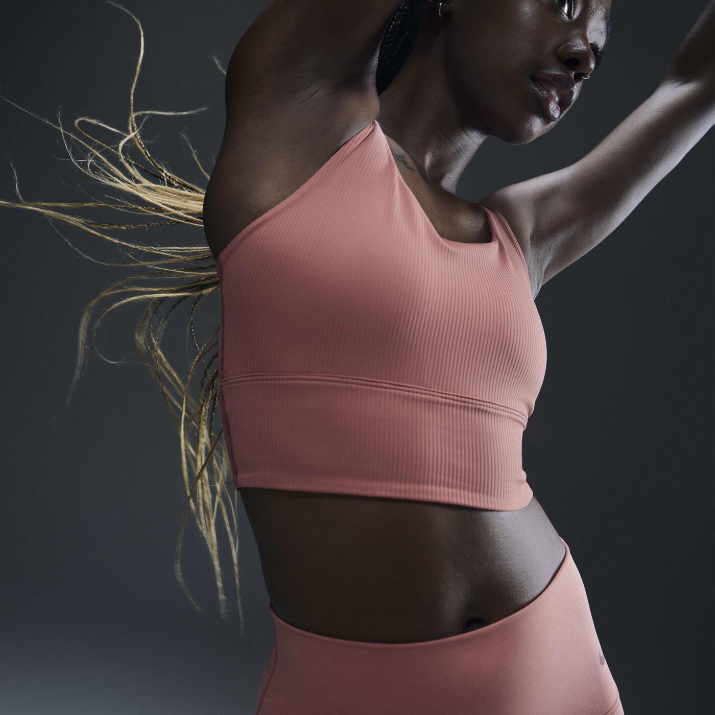 Women's Zenvy Rib Light-Support Yoga Sports Bra