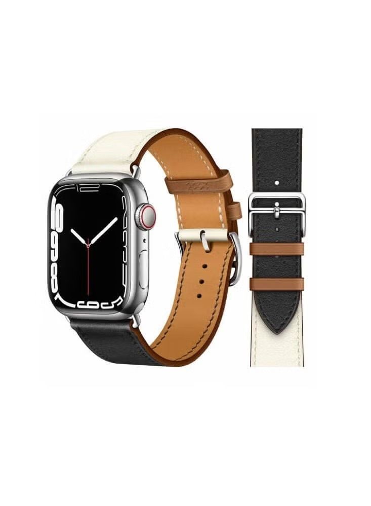 Genuine Leather Replacement Band For Apple Watch 41/40/38mm Series 7/6/5/4/SE