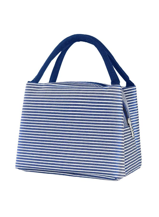 Cotton Striped Design Lunch Bag Multicolour 21x15x17centimeter