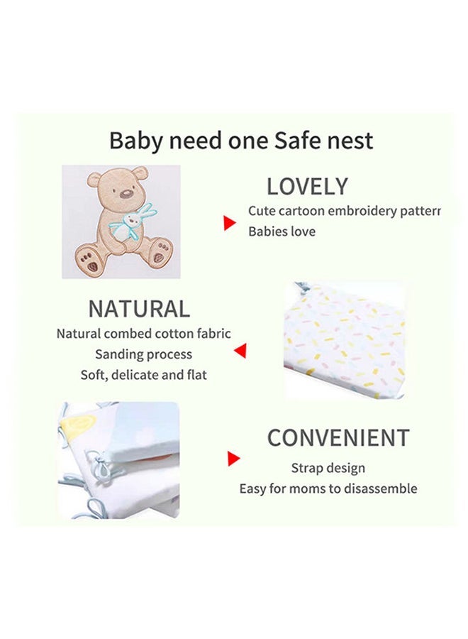 6 Piece Baby Cotton Anti-collision Bed Surrounding The Bed Baby Safety Fence 6 Piece Set Baby Anti-collision Bedding Pink