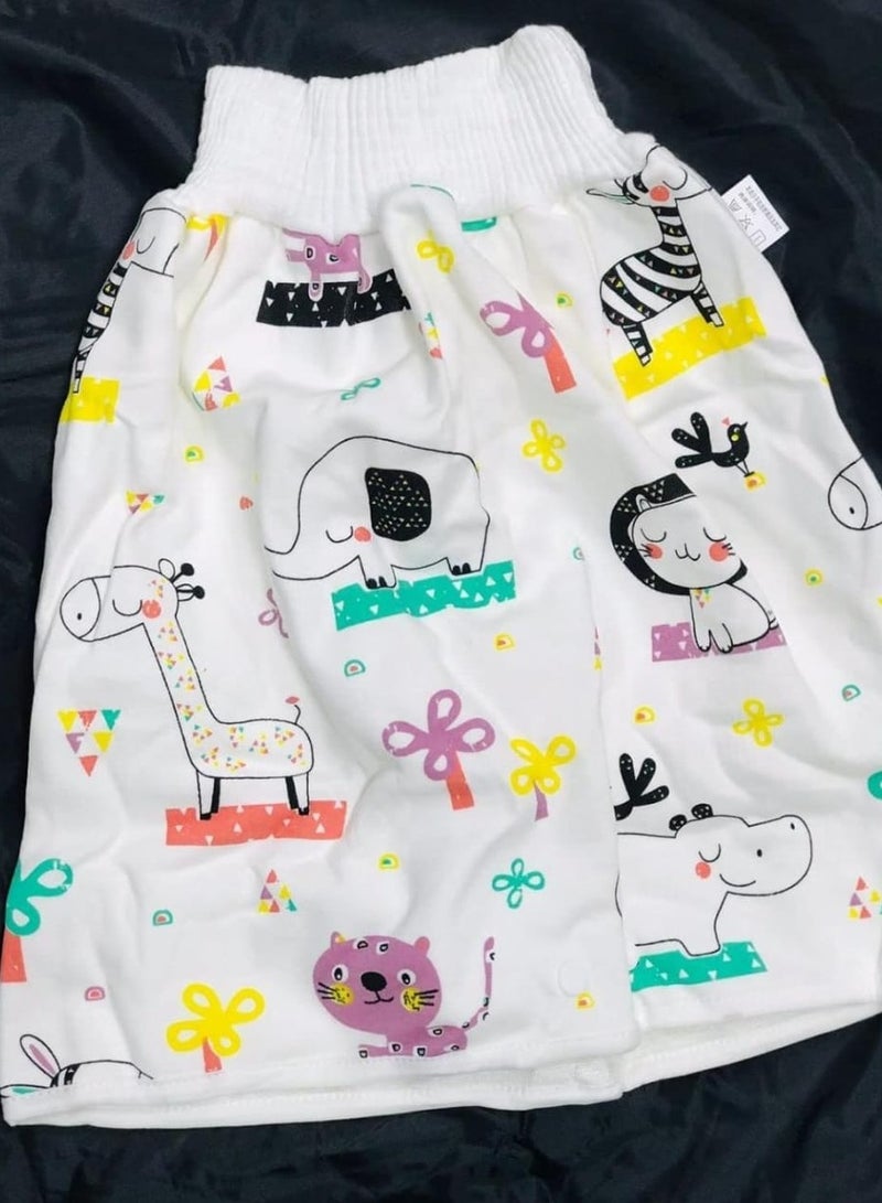 Baby Cloth Diaper Waterproof, Waterproof Diaper Skirt for Potty Training Baby Comfy Cloth Diaper Short for Boys and Girls Night Time