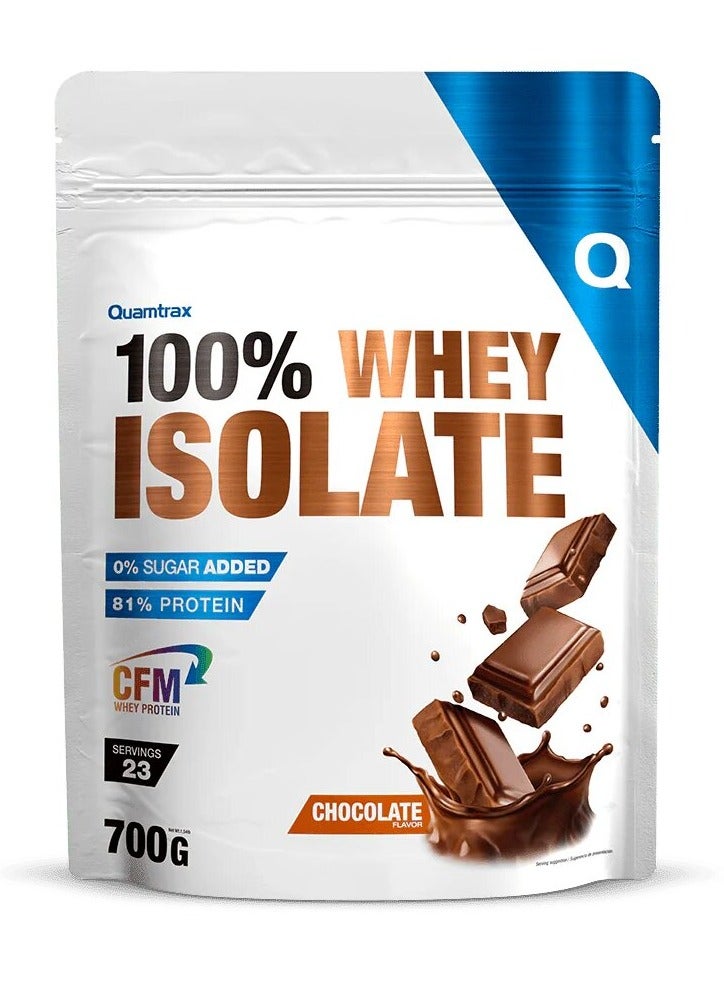 Quamtrax, Whey Isolate Protein, 700g, Chocolate, 23 Servings