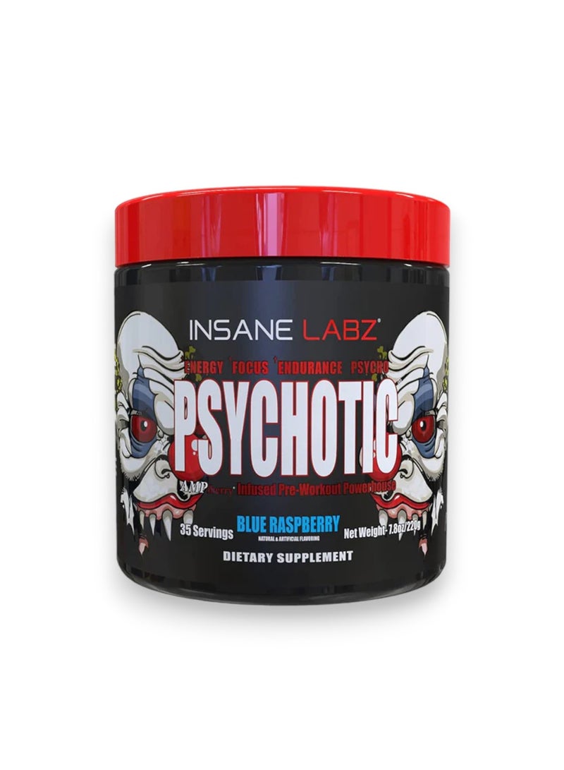 Psychotic, Blue Raspberry Flavour, 35 Servings