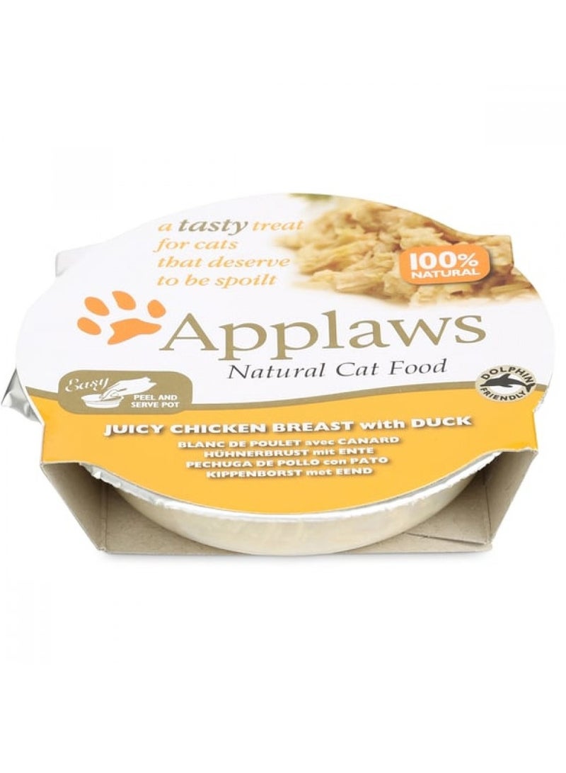 Applaws - Cat Cat Wet Food, Chicken with Duck Pot Flavor - 60g x 10pcs in 1 Box