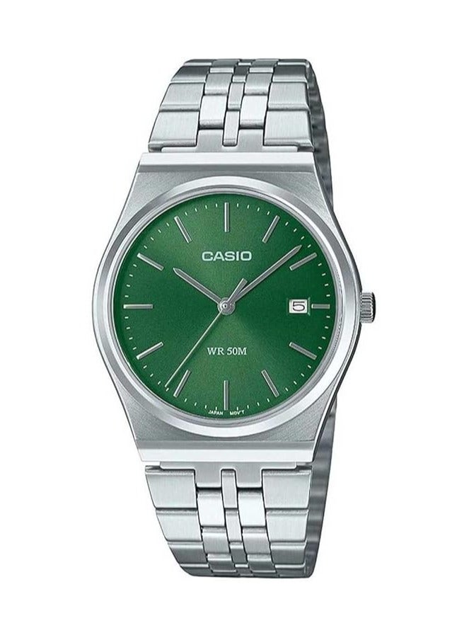 Casio Men Analogue Quartz Watch with Stainless Steel Strap MTP-B145D-3AVEF