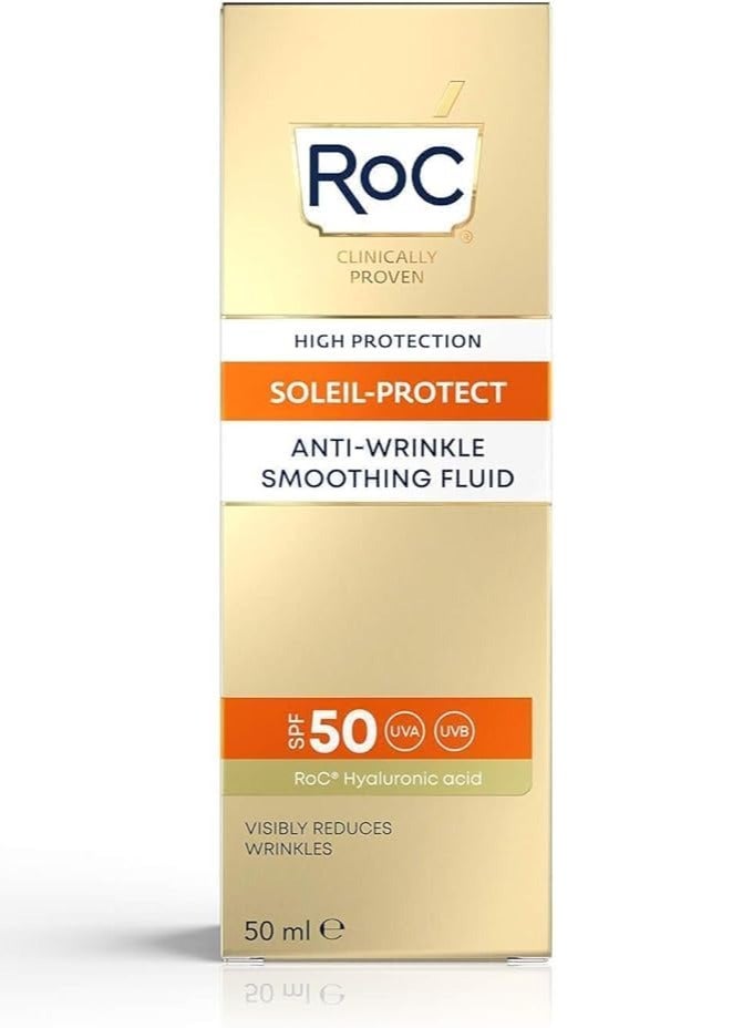 Anti Wrinkle Smoothing Fluid Spf50 Uva/B Protection  Hypoallergenic Sunscreen 50 Ml