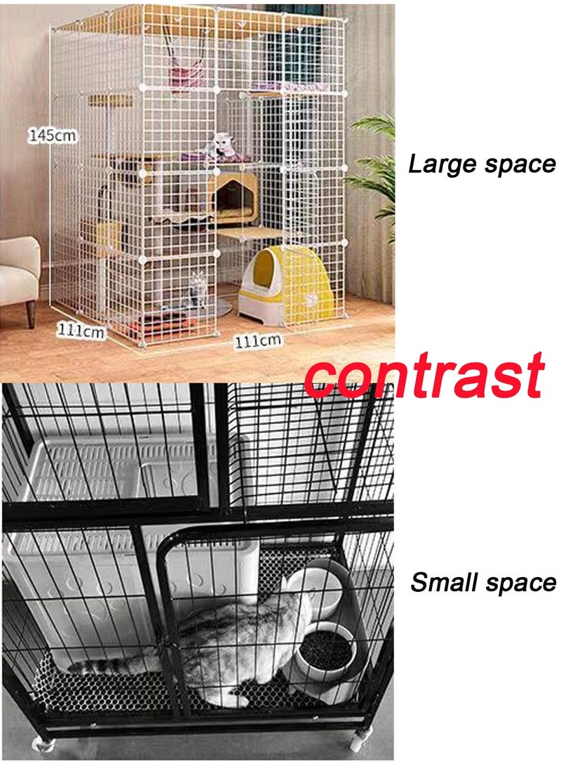 Cat Cage Extra Large Free Space Home Luxury Cat Villa Indoor Cat House