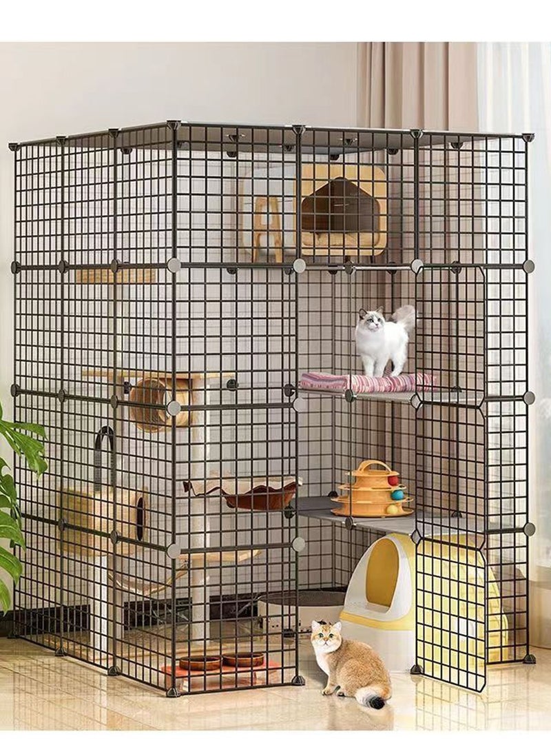 Cat Cage Extra Large Free Space Home Luxury Cat Villa Indoor Cat House