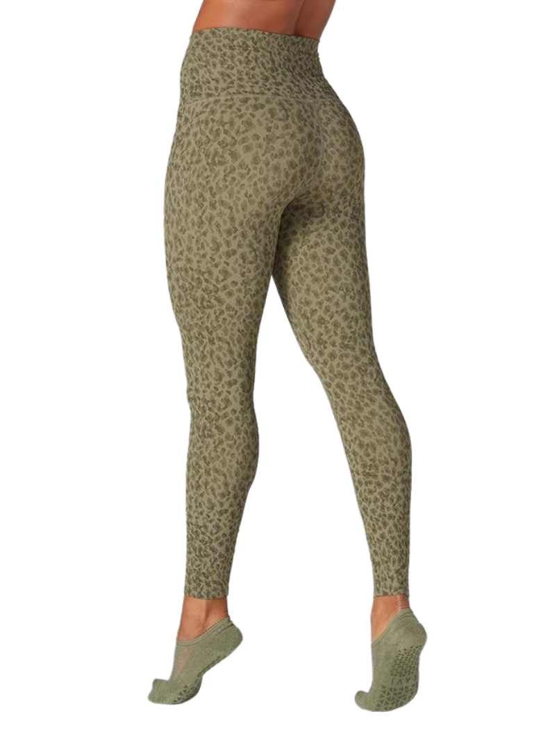 HIGH WAISTED 7/8 TIGHT OLIVE LEOPARD XSMALL