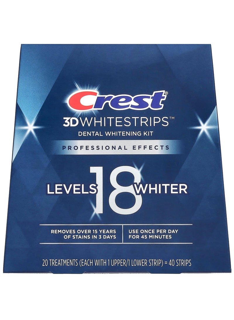 3D Whitestrips, Dental Whitening Kit, 40 Strips