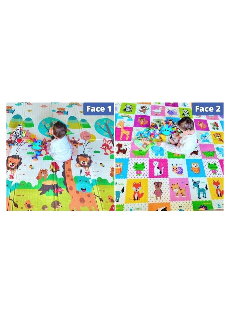 Baby Play Floor Mat (180-200 size 0.5cm Thickness) 2 Sided Thick Kids Soft Play & Crawling Mat