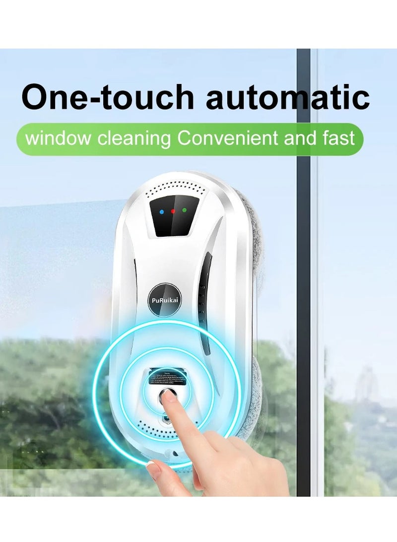 PuRuiKai Ultra Thin Robot Vacuum Cleaner Window Cleaning Robot Window Cleaner Electric Glass Remote Control for Home