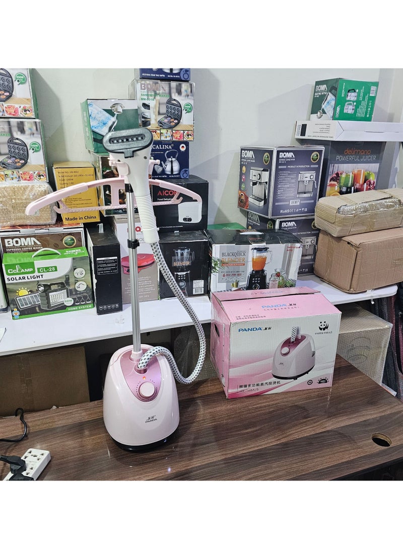 1700W Vertical Steamer, 30g/min Steam, 230V/50Hz, 1.7L Capacity, Triple Thermal Protection Hose, 80-Min Battery Life, Removes 99.99% Impurities, Ready in 60 Seconds (Pink)