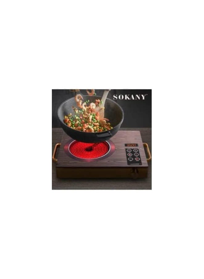 Infrared Portable Electric Burner with Digital Timer, Assorted Colors