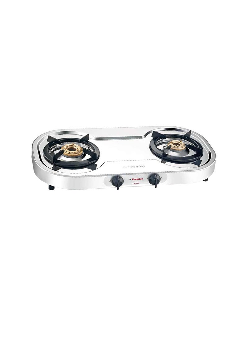 Premier Marvel 2 Burner Stainless Steel Oval Manual LPG Stove