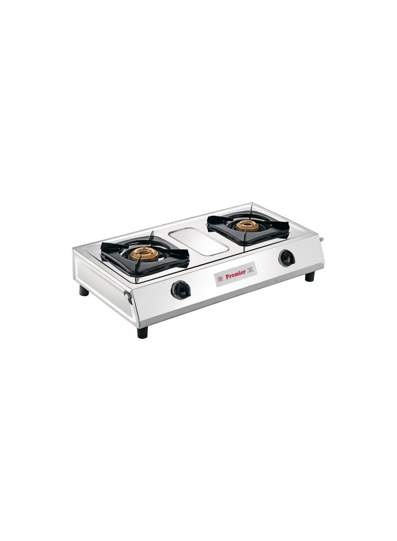 PREMIER 2 Burner Manual Stainless Steel LPG Stove Elite-2 Pg 2et, Code-00311