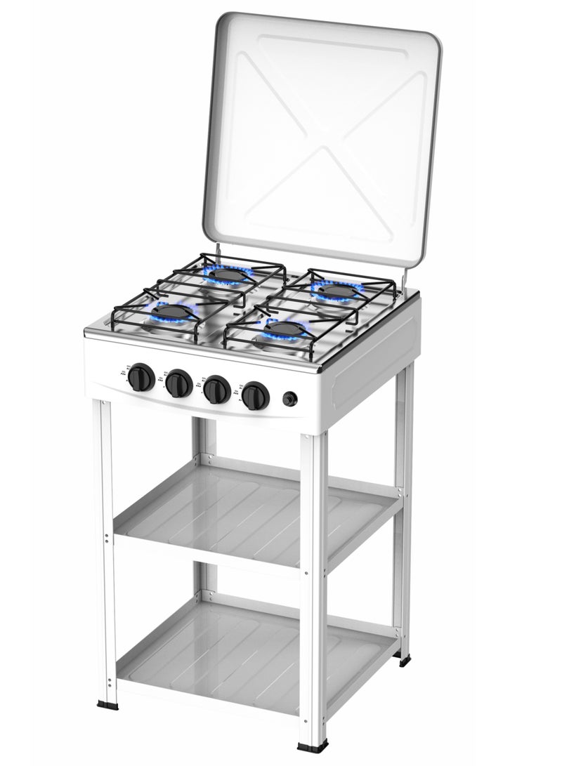 4 Burner Gas Stove With Stand 79 Cm